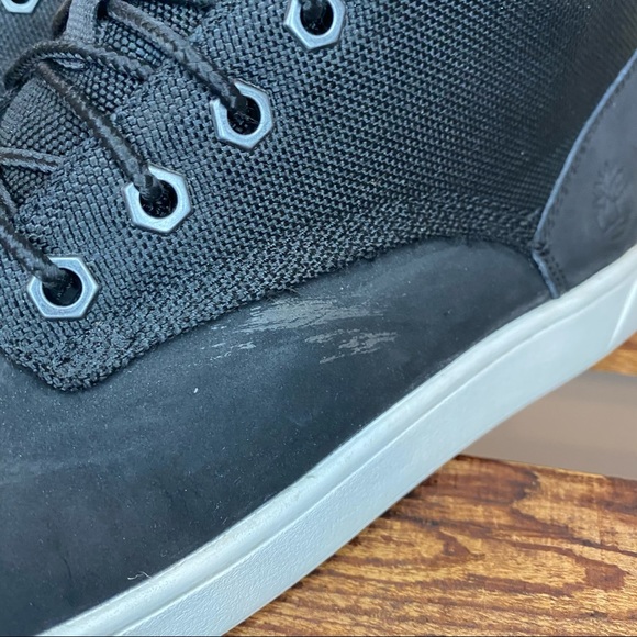 Timberland Davis Square Black Leather Chukka Boots Men’s 8.5 - Picture 10 of 12